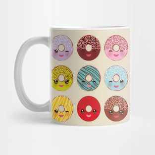 Sweet donuts set with icing and sprinkles Mug